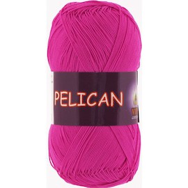 Пряжа Vita-cotton "Pelican" 3980 Фуксия 100% хлопок двойной мерсеризации 330м 50гр